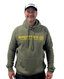 Mikina Sportex s Kapucňou Zelená