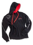 Mikina Uni Cat Black Hoodie se Zipem