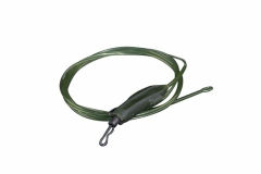 Montaža RidgeMonkey Spectre Fluorocarbon Uni Lead Clip Leader Camo Green
