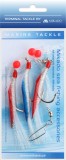 Morski Predvez Mikado Hair Tube Rig Udica 3x6/0 Crveno-Plavi