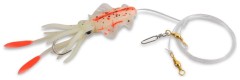 Morský náväzec Aquantic Octopus Leader Rig Orange Spotted Luminous