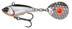 Nástraha Savage Gear Fat Tail Spin 5,5cm 6,5gr Dirty Silver