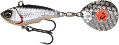 Nástraha Savage Gear Fat Tail Spin 5,5cm 9gr Dirty Silver