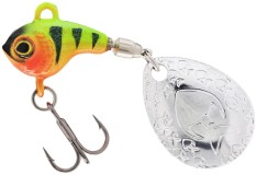 Nástraha Westin Dropbite Tungsten Spin Tail Jig 2cm 13g Chartreuse Perch