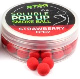 Nástrahy Stég Soluble Pop-Up Smoke Ball 12mm 25gr Strawberry