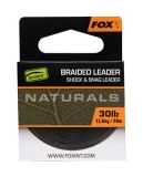 Náväzcová Šnúra Fox Naturals Braided Leader X 20m Náväzcová Šnúra Fox Naturals Braided Leader X 20m