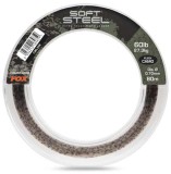 Návazcová Šňůra Fox Soft Steel Fleck Camo Leader 80m 0,70mm/27,3kg
