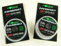 Návazcova Šnura Korda Hybrid Stiff 20lb 15m Weedy Zelena