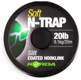 Návazcová Šňůra Korda N-Trap Soft 20m 20lb Gravel Brown