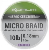 Náväzcová Spletaná Šnúra Korum Smokescreen Micro Braid 10m 20lb