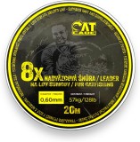 Návazcova Špula CatCare Cano Leader Hooklink x8 20m 1,20mm 135kg