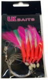 Náväzec na More LK Baits 1/0 0,60/0,45mm Červené Perie