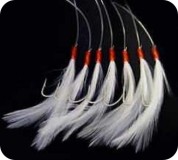 Návazec Shakespeare Mackerel Feathers White