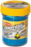 Obalovací těsto Berkley PowerBait Natural Glitter Trout Dough 86gr Česnek Blue Glitter