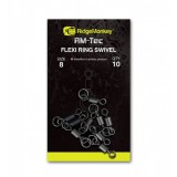 Obratlík s Kroužkem RidgeMonkey RM-Tec Flexi Ring Swivel Obratlík s Kroužkem RidgeMonkey RM-Tec Flexi Ring Swivel