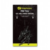 Obratlík s Kroužkem RidgeMonkey RM-Tec Quick Change Heli Ring Swivel Velikost 8
