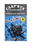 Obratnik s Prstenom i Karabinom Carp'R'Us Quick Change Ring Swivel