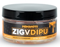 Penová Plávajúce Nástraha Mikbaits Zig Ultra v Dipe 15mm Půlnoční Pomeranč
