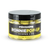 Pl floating Boilie Mikbaits Ronnie Pop-Up 14mm 150ml Scopex + CC