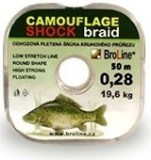 Pletená Odhozová Šnúra BroLine Camouflage Shock 50m