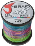 Pletena Šnjaura DAIWA J-BRAID X8 1500m Višebojna 0,20mm/13,0kg
