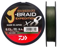 Pletená Šnúra Daiwa J-Braid X8 Expedition SDark Green 150m