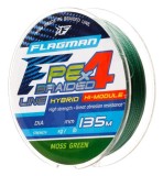 Pletená Šnúra Flagman Braid PE Hybrid F4 Moss Green 135m