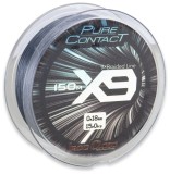 Pletená Šnúra Iron Claw Pure Contact X9 Sivá 1500m 0,21mm/17,0kg
