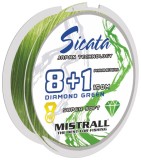 Pletená Šnúra Mistrall Sicata JGS X8+1 zelená 150m 0,10mm/8,90kg Pletená Šnúra Mistrall Sicata JGS X8+1 zelená 150m 0,10mm/8,90kg