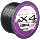 Pletená Šňůra Mistrall X4 Black Carp 600m