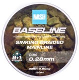 Pletená Šnúra Nash Baseline Sinking Braid Camo 1200m 0,28mm/13,60kg