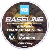 Pletená Šnúra Nash Baseline Sinking Braid Camo 600m 0,28mm/13,60kg
