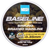 Pletená Šňůra Nash Baseline Sinking Braid UV Yellow 600m 0,35mm/18,14kg