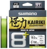 Pletená Šňůra Shimano Kairiki 8+ Mantis Green 0,19mm 13,4kg 300m