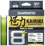 Pletená Šňůra Shimano Kairiki 8+ Mantis Green 0,35mm 47,0kg 300m