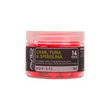 Plovoucí Boilies Avid Carp Crab, Tuna & Spirulina 14mm 50g Růžová