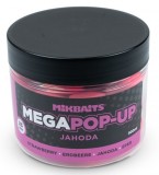 Plovući Boilies Mikbaits Mega Fluo Pop-Ups 25 mm 300ml Jagoda