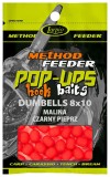 Plutajući Dumbells Lorpio Hook Baits Pop Up 8x10mm 15gr Malina Crni papar