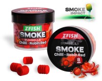 Pl floating Dumbells Zfish Smoke POP-UP 8mm Chilli-Robin Red