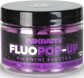 Površinski Boilie Mikbaits Fluo 14mm 150ml Pikantna Šljiva