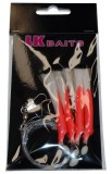 Predvez za more LK Baits 3/0 0,60/0,45mm Crveno-bijeli