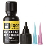 Prípravok na Viazanie Mušiek Loon Outdoors UV Clear Fly Finish Thin 0,5oz