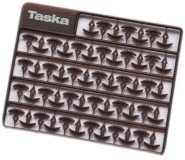 Prodloužené Vlasové Zarážky Taska Hnědé Extra long 13mm (93ks)