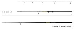 Prut Delphin STALX TeleFIX 2díl 3,00m 3,25lb