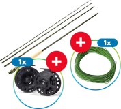 Prut Giants Fishing Trout Fly CLX 9ft #5 + Naviják Leeda LA5/6 + Šňůra WF4