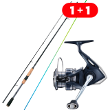 Prut Shimano Catana FX Spinning Moderate Fast 2,39m 10-30gr+Naviják Shimano Catana FE 3000 Prut Shimano Catana FX Spinning Moderate Fast 2,39m 10-30gr+Naviják Shimano Catana FE 3000