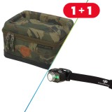 Ribički Set Giants Fishing Torba za Elektroniku Medium + Čelna Lampa LED Deluxe 300