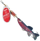 Rotačka DAM Effzett Minnow Red/Glitter Hmotnosť 7gr