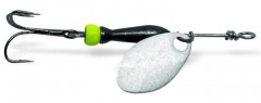 Rotační Třpytka Jigovky Classic 1 Silver - Black/Chartreuse Body