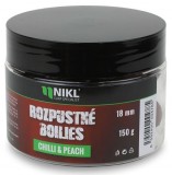 Rozpustné Boilies Nikl Chilli & Peach 150gr 24mm